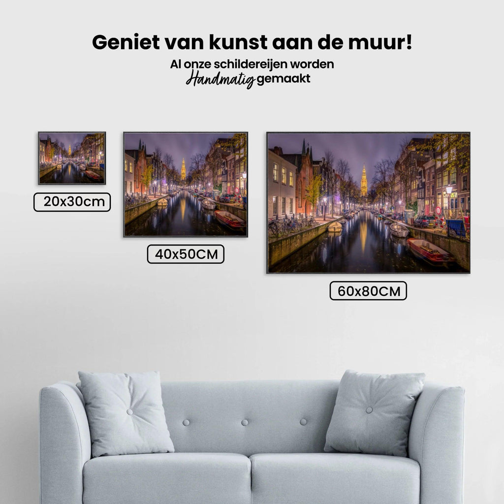 Diamantmalerei Niederlande Meerstad Nacht - SEOS Shop ®