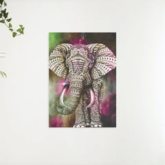 Diamond Painting Elefant Grün Pink - SEOS Shop ®