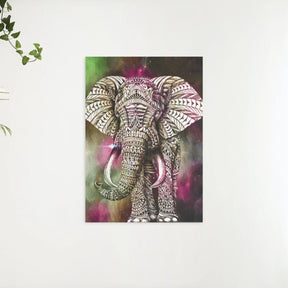 Diamond Painting Elefant Grün Pink - SEOS Shop ®