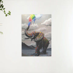 Diamantmalerei Elefant mit Farbexplosion - SEOS Shop ®