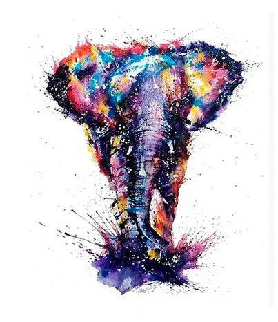 Diamond Painting Elefant mit vielen verschiedenen Farben - SEOS Shop®