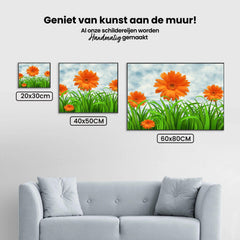 Diamantmalerei Orange Gänseblümchen - SEOS Shop ®