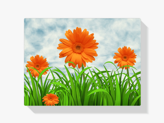 Diamantmalerei Orange Gänseblümchen - SEOS Shop ®