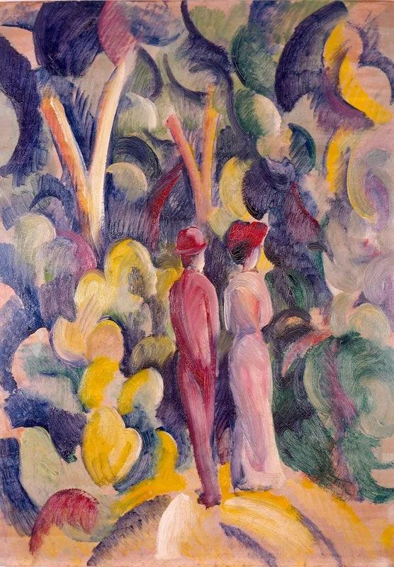 Diamond Painting - Paar auf dem Waldweg - SEOS Shop ®