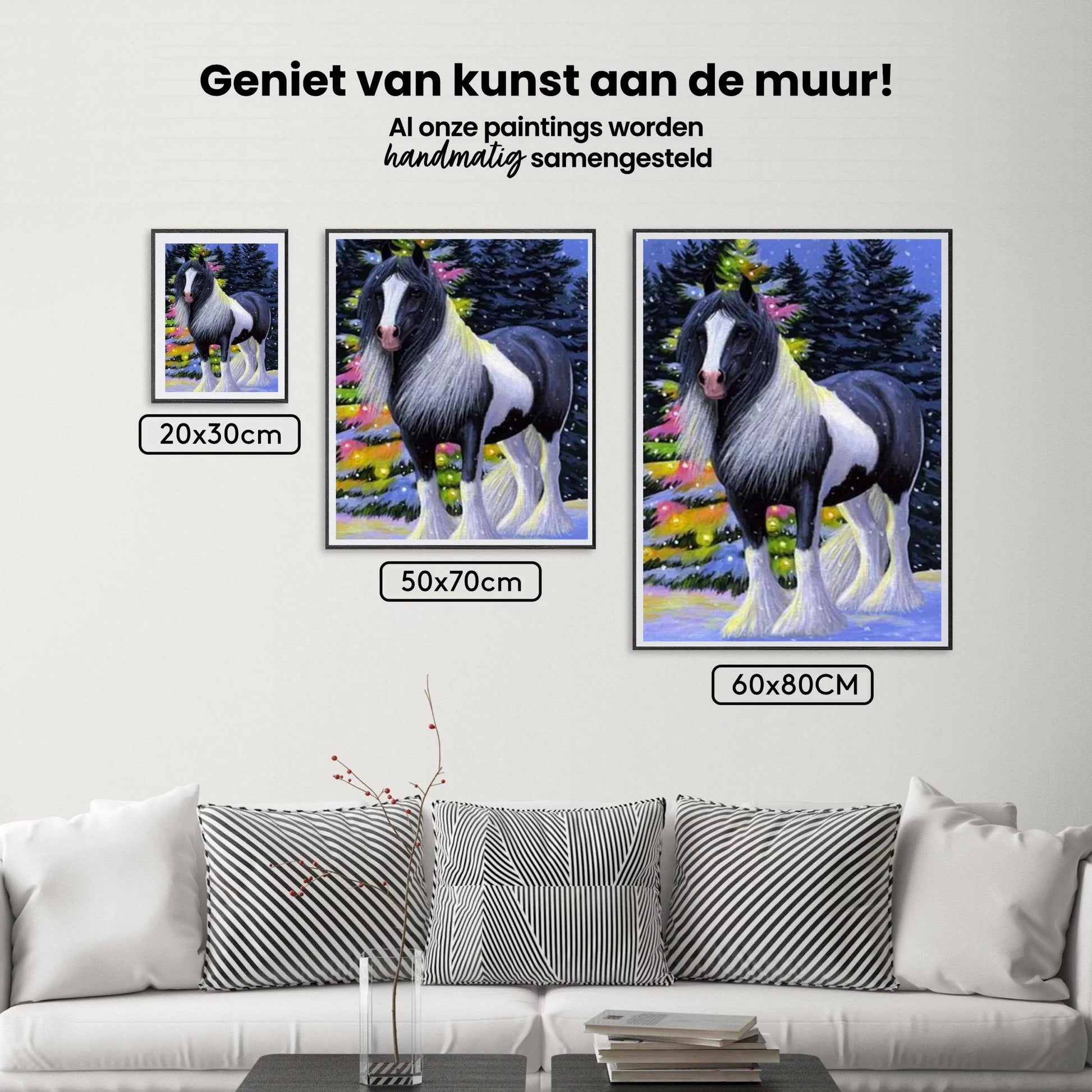 Diamantmalerei Pferd im Schnee - SEOS Shop ® 