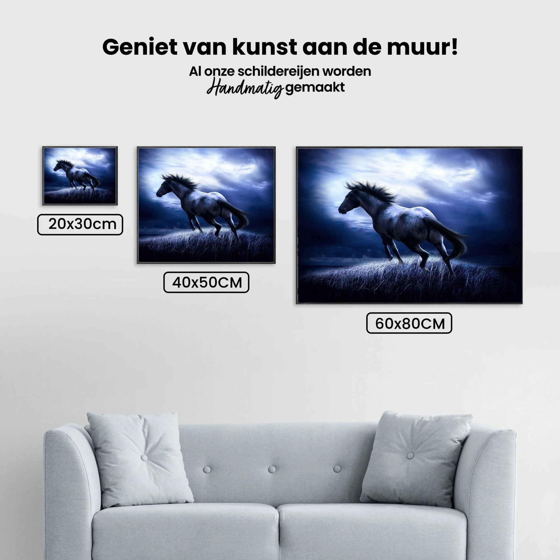 Diamantmalerei Pferd im Dunkeln - SEOS Shop ®