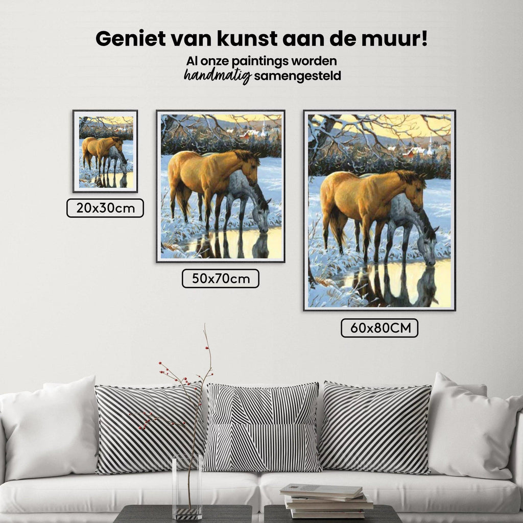Diamond Painting Pferde trinken Wasser - SEOS Shop ®