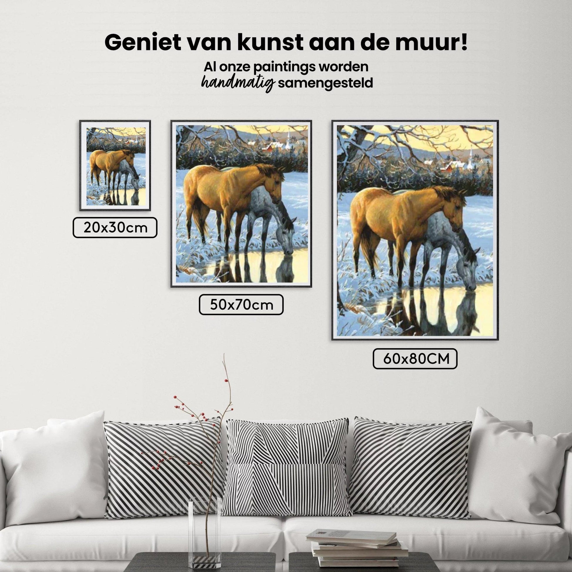 Diamond Painting Pferde trinken Wasser - SEOS Shop ®