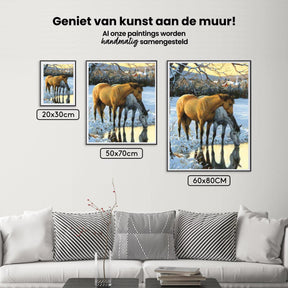 Diamond Painting Pferde trinken Wasser - SEOS Shop ®