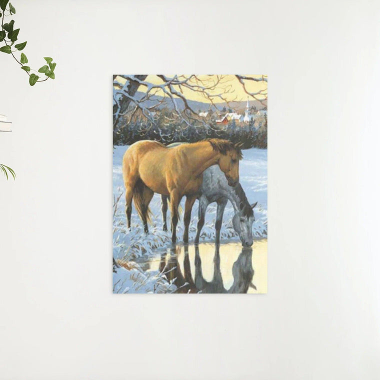 Diamond Painting Pferde trinken Wasser - SEOS Shop ®