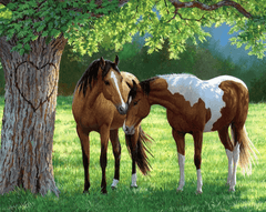Diamond Painting Pferde unter einem Baum - SEOS Shop ®