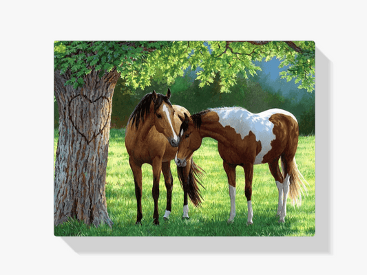 Diamond Painting Pferde unter einem Baum - SEOS Shop ®