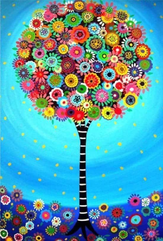 Diamond Painting Paket Blumen Baum - SEOS Shop ®