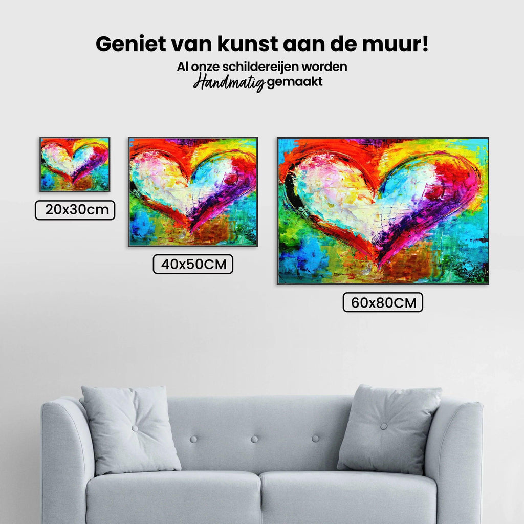 Diamond Painting Set Buntes Herz - SEOS Shop ®