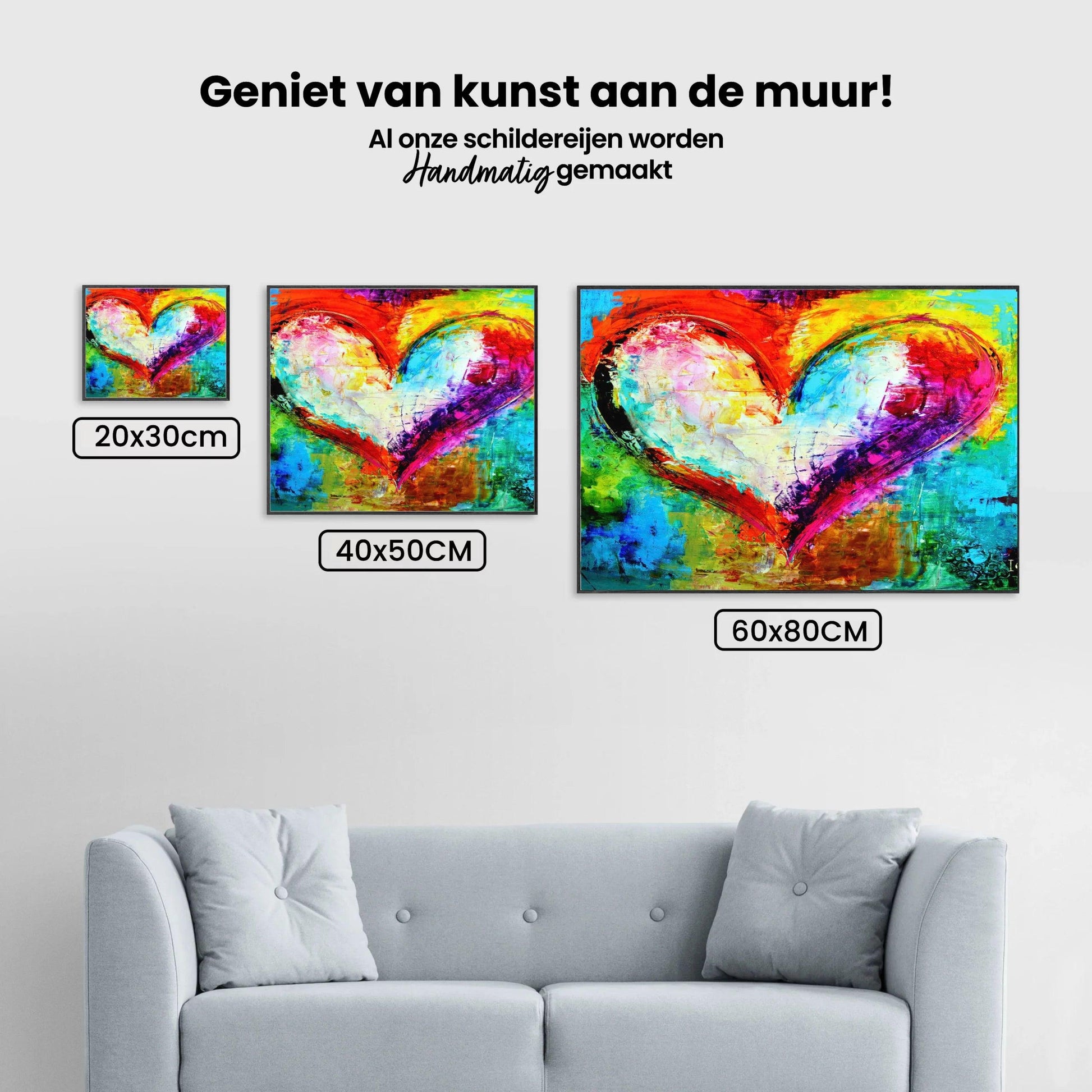 Diamond Painting Set Buntes Herz - SEOS Shop ®