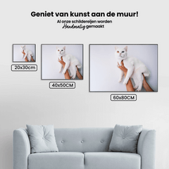 Diamond Painting Paket Weiße Katze 45x30cm - SEOS SHOP