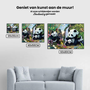 Diamantmalerei Pandas essen Bambus - SEOS Shop ®