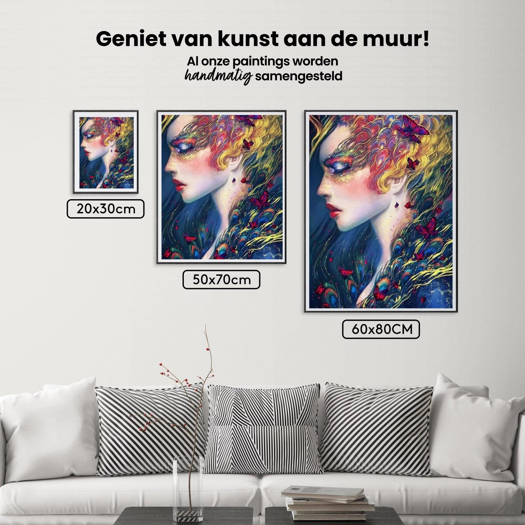 Diamantmalerei Pfau und Schmetterling Frauen - SEOS Shop ®