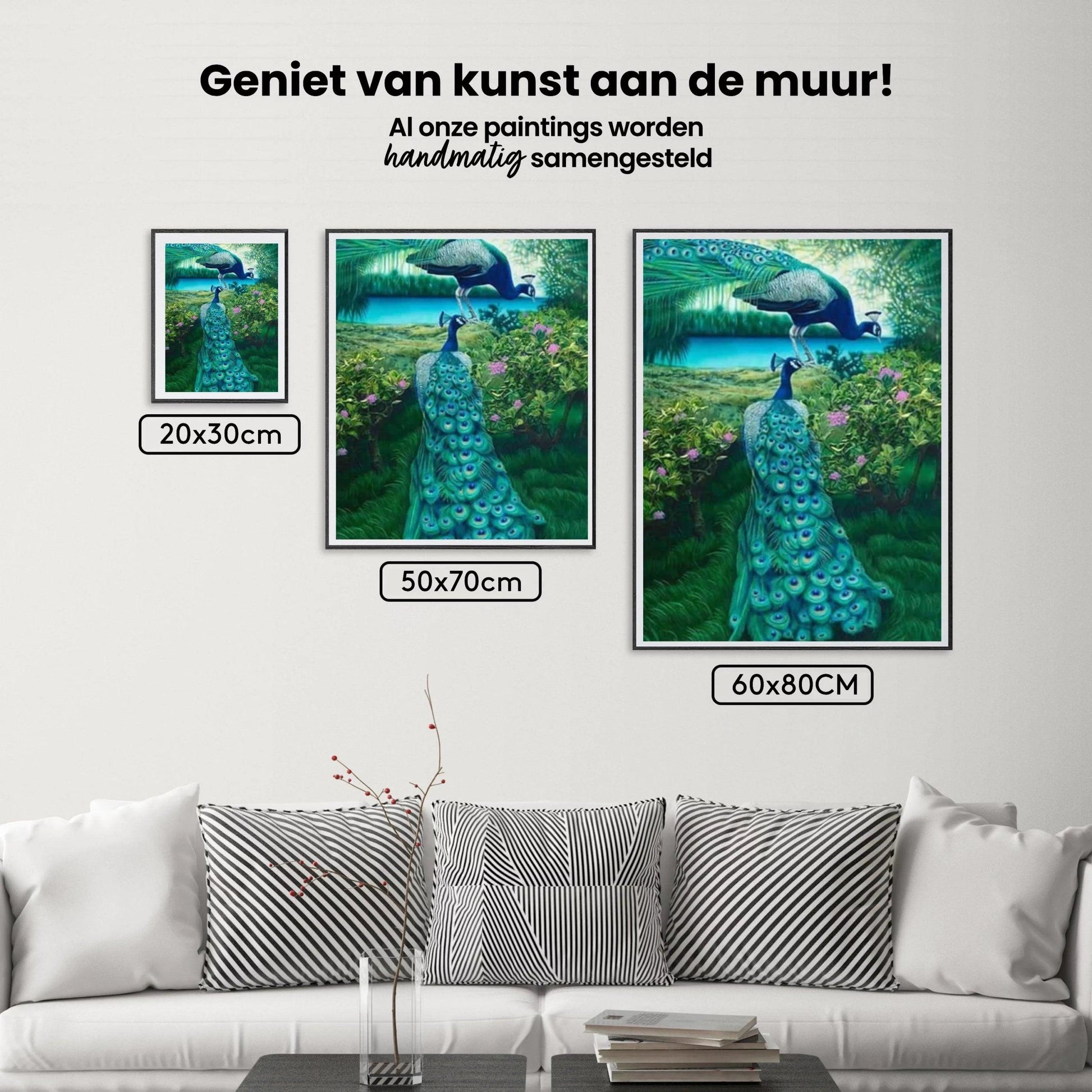 Diamantmalerei Pfau im Dschungel - SEOS Shop ®
