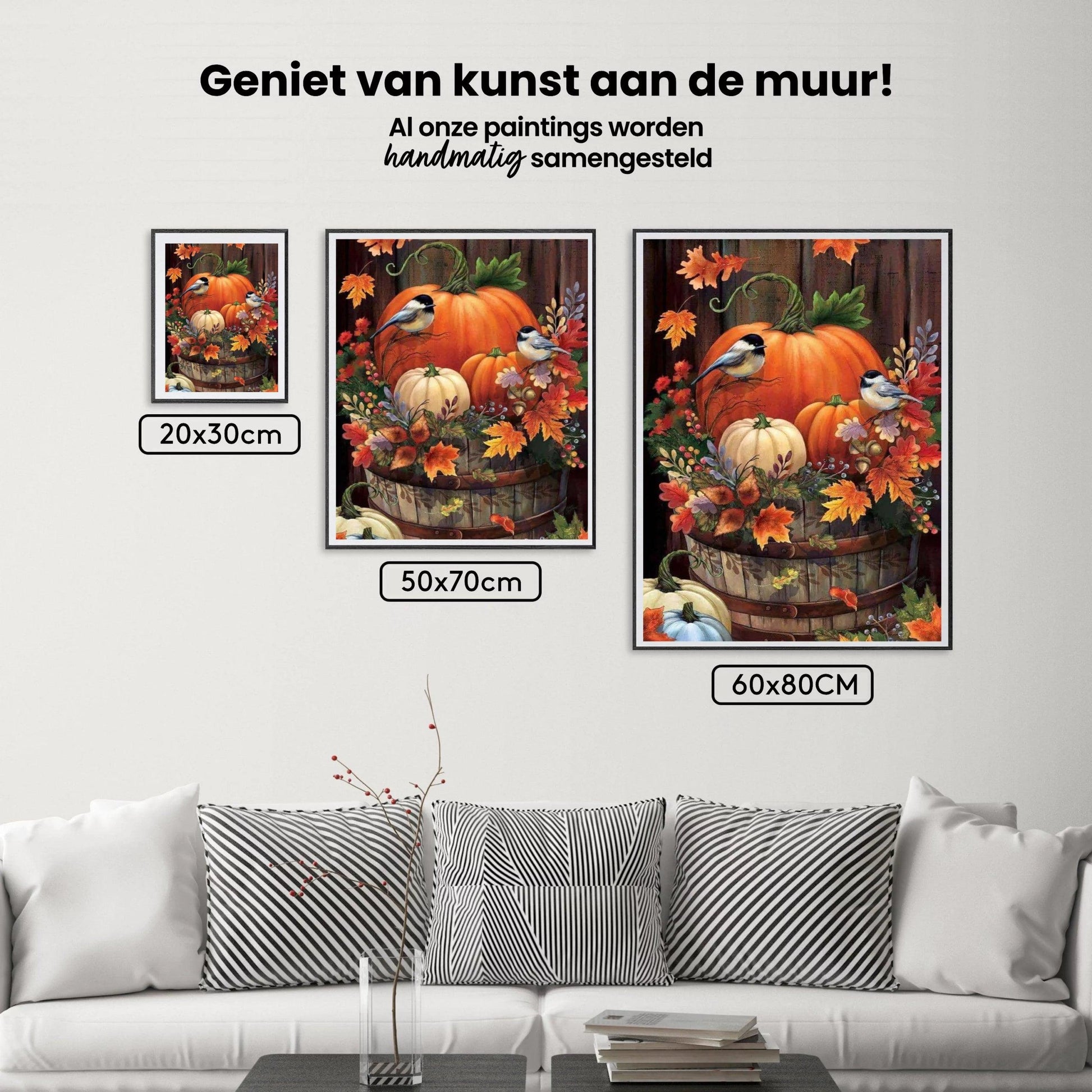 Diamantmalerei Kürbisse und Vögel - SEOS Shop ®
