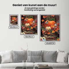 Diamantmalerei Kürbisse und Vögel - SEOS Shop ®