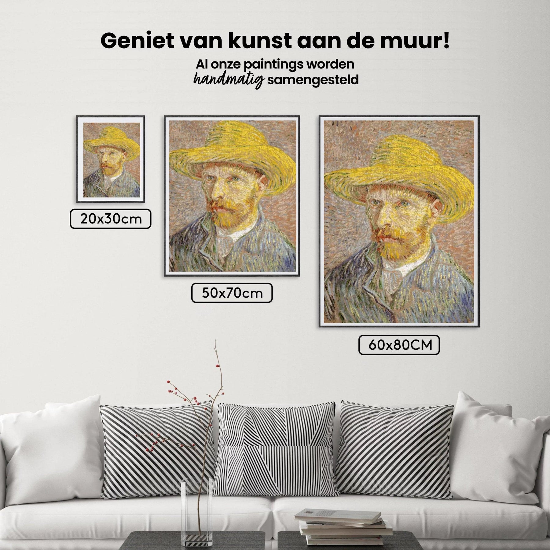 Diamond Painting Portrait Vincent van Gogh mit Strohhut - SEOS Shop ®