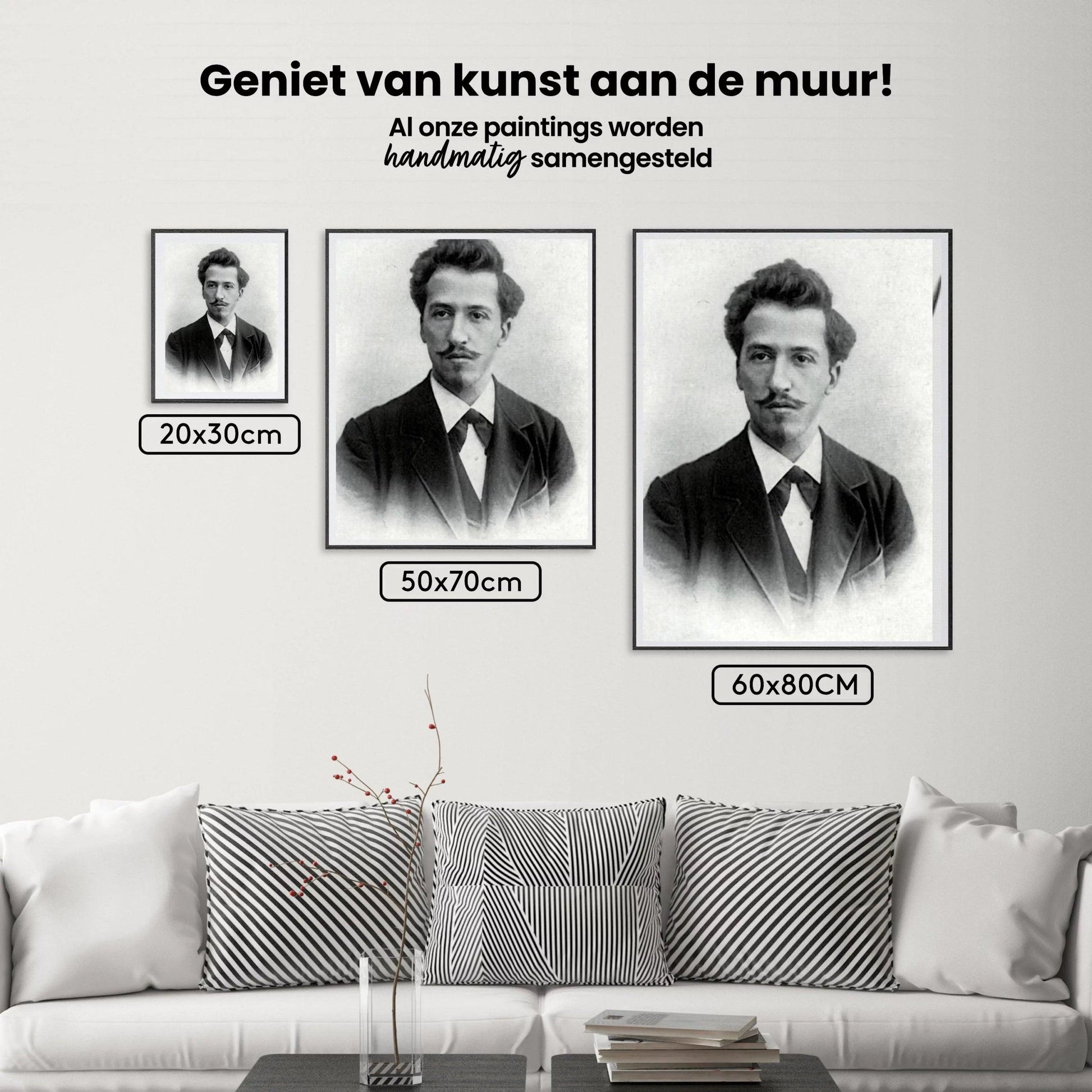 Diamantmalerei Porträt von Piet Mondrian - SEOS Shop ®