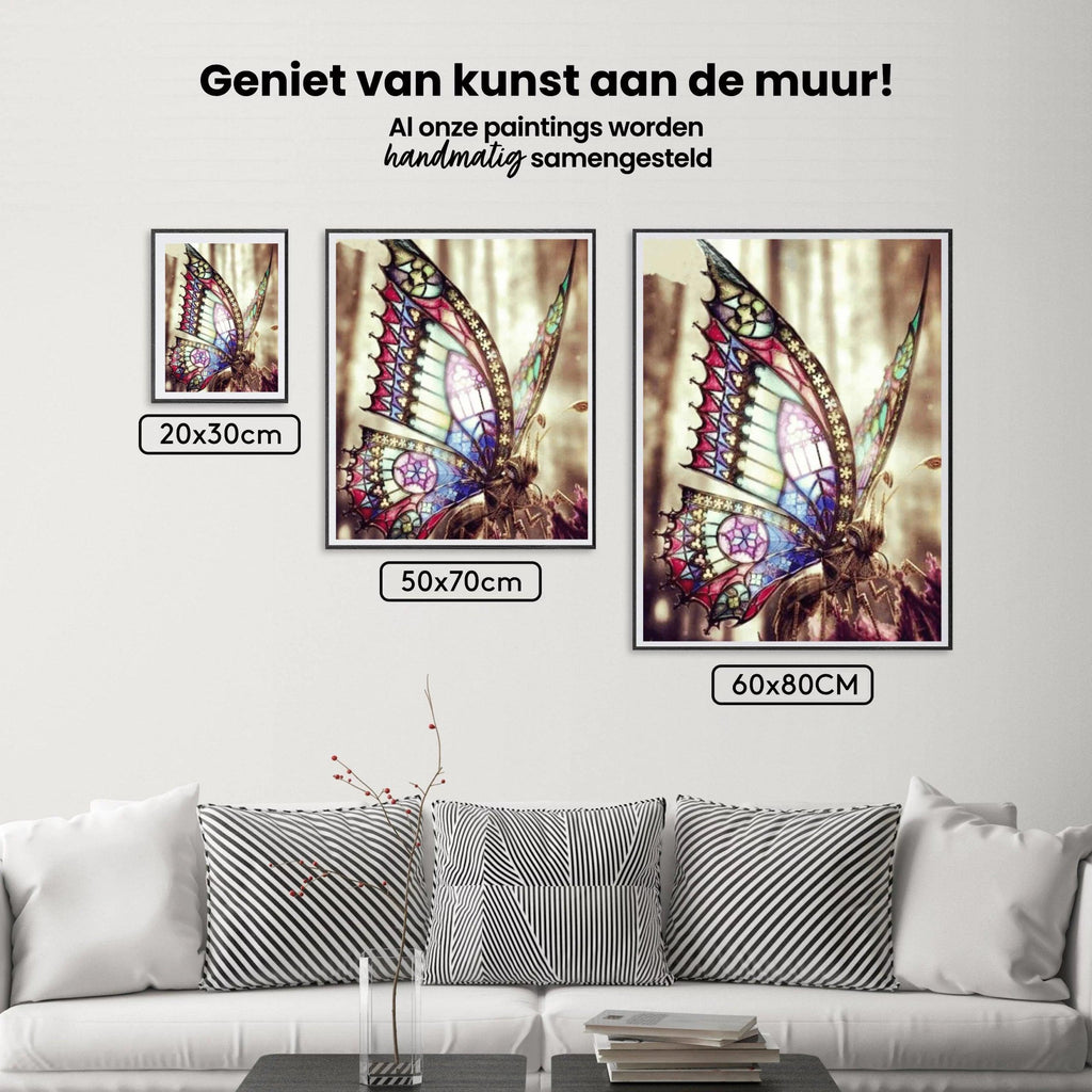 Diamantmalerei Schöner Schmetterling in der Sonne - SEOS Shop ®