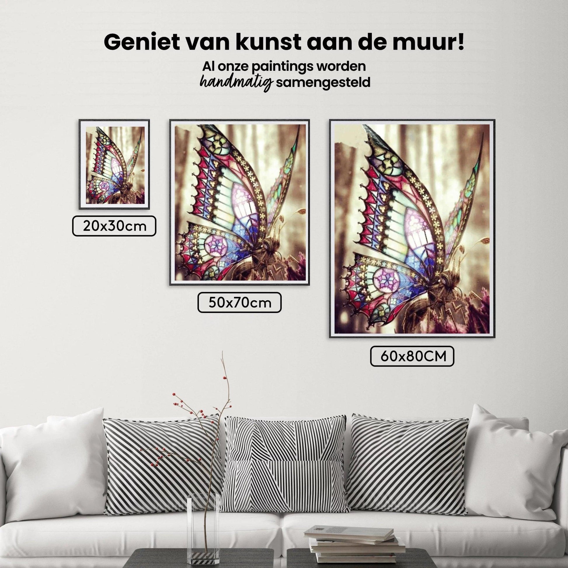 Diamantmalerei Schöner Schmetterling in der Sonne - SEOS Shop ®