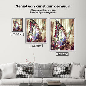 Diamantmalerei Schöner Schmetterling in der Sonne - SEOS Shop ®