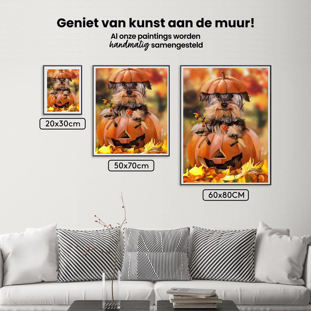 Diamond Painting Welpe im Kürbis - SEOS Shop ®