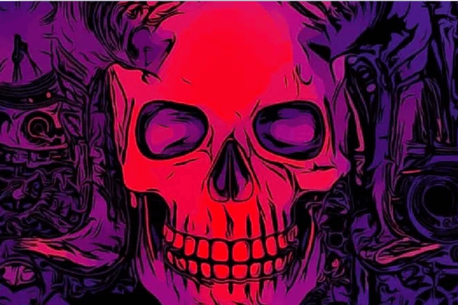 Diamantmalerei Roter Totenkopf - SEOS Shop ®