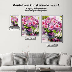 Diamantmalerei Rosa Rosen in Vase - SEOS Shop ®
