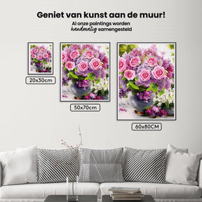 Diamantmalerei Rosa Rosen in Vase - SEOS Shop ®