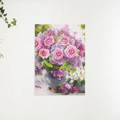 Diamantmalerei Rosa Rosen in Vase - SEOS Shop ®