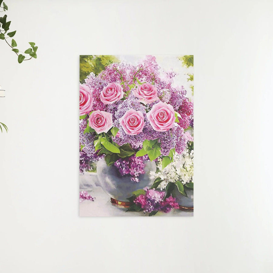 Diamantmalerei Rosa Rosen in Vase - SEOS Shop ®