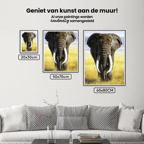 Diamond Painting Safari Elefant mit Stoßzähnen - SEOS Shop ®