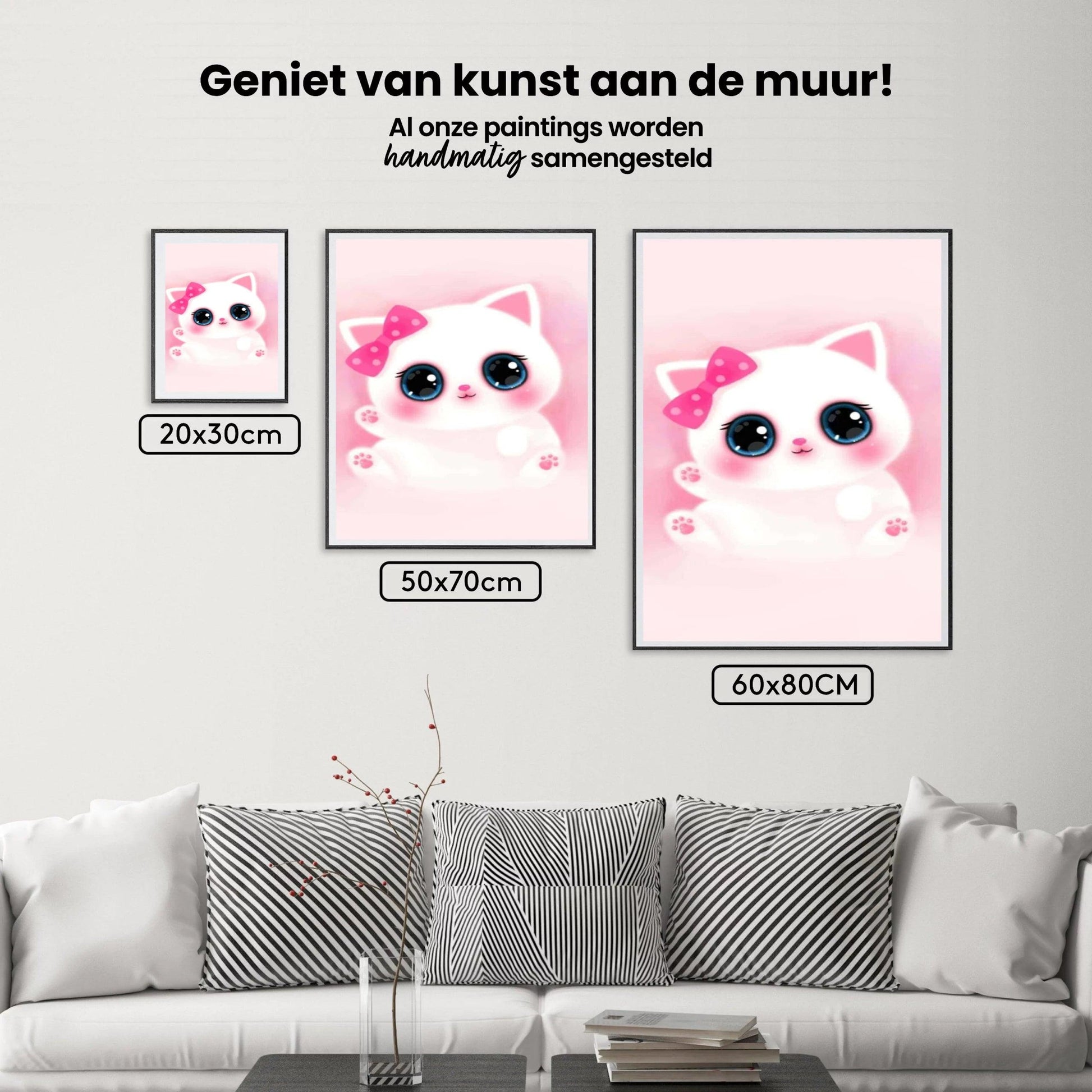 Diamantmalerei Süßes rosa Kätzchen - SEOS Shop ®