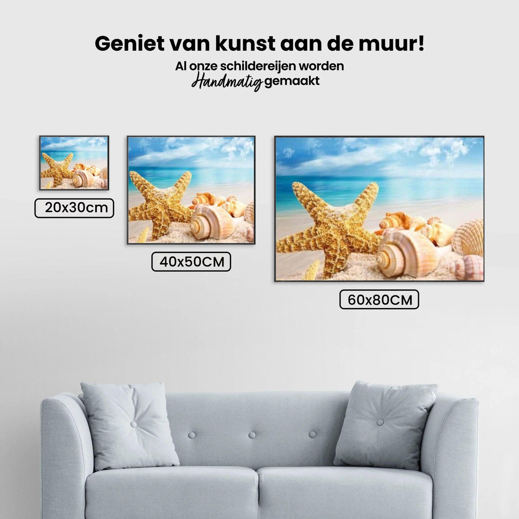 Diamond Painting Muscheln am Strand – 40x50 cm – SEOS Shop ®