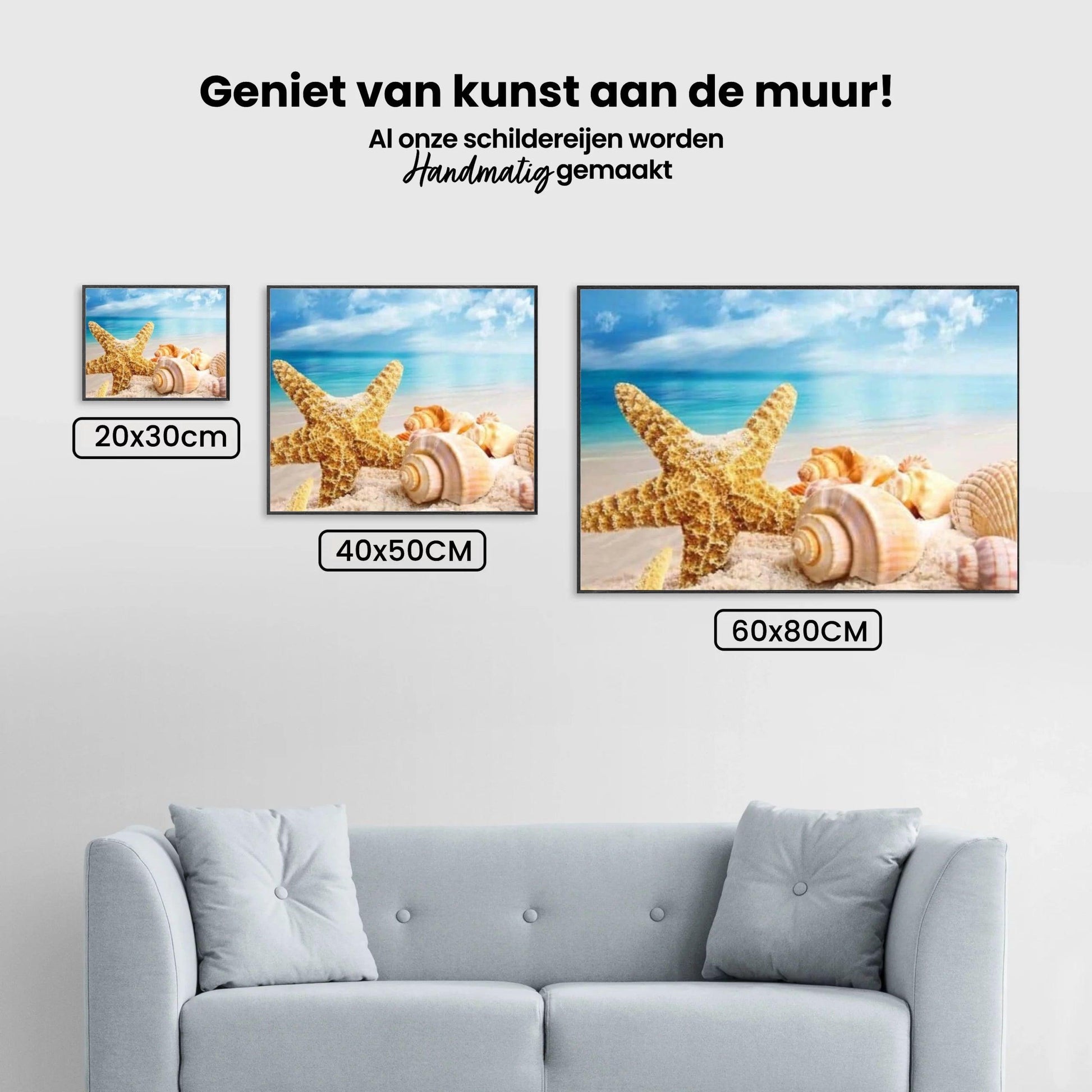 Diamond Painting Muscheln am Strand – 40x50 cm – SEOS Shop ®