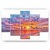 Diamantmalerei „Schöner Sonnenuntergang“, 5-teilig - SEOS Shop ®