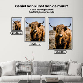 Diamond Painting Scottish Highlander - Portrait des besonderen Scottish Highlander - SEOS Shop ®