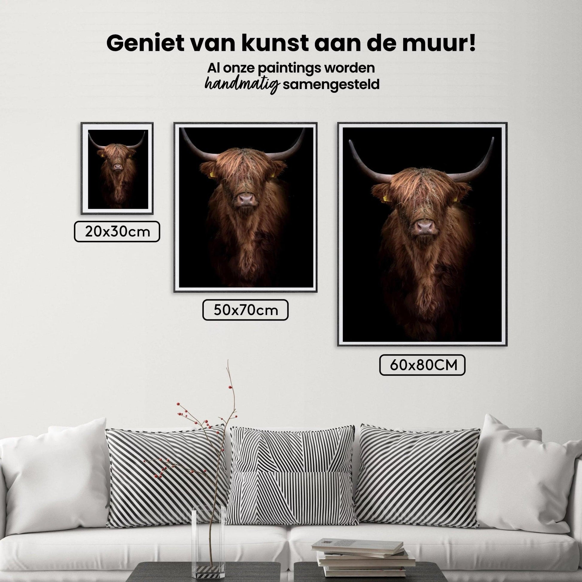 Diamond Painting Scottish Highlander - Rotbrauner Scottish Highlander aus der Nähe - SEOS Shop ®
