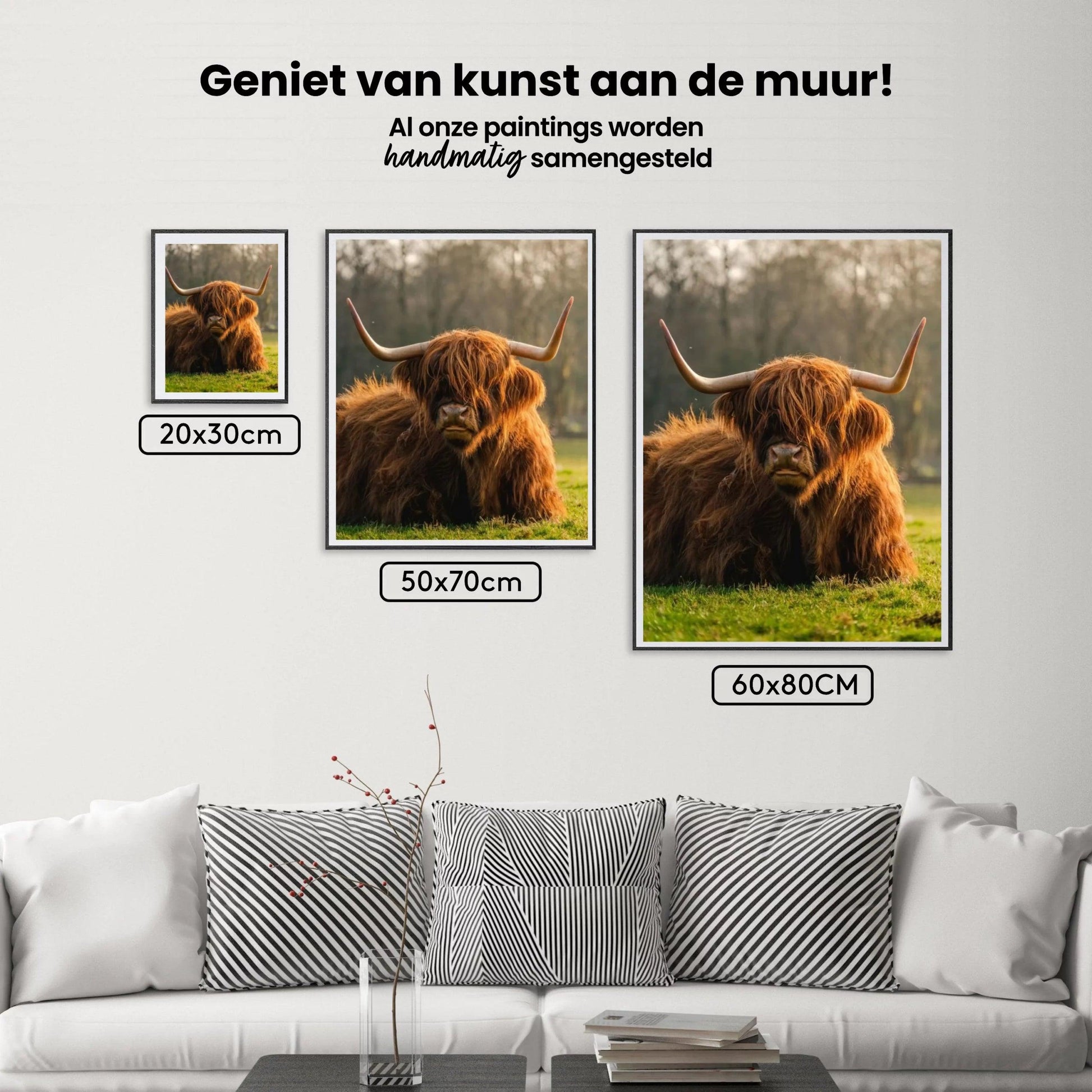 Diamond Painting Schottisches Hochlandrind - Schottisches Hochlandrind aus der Nähe - SEOS Shop ®