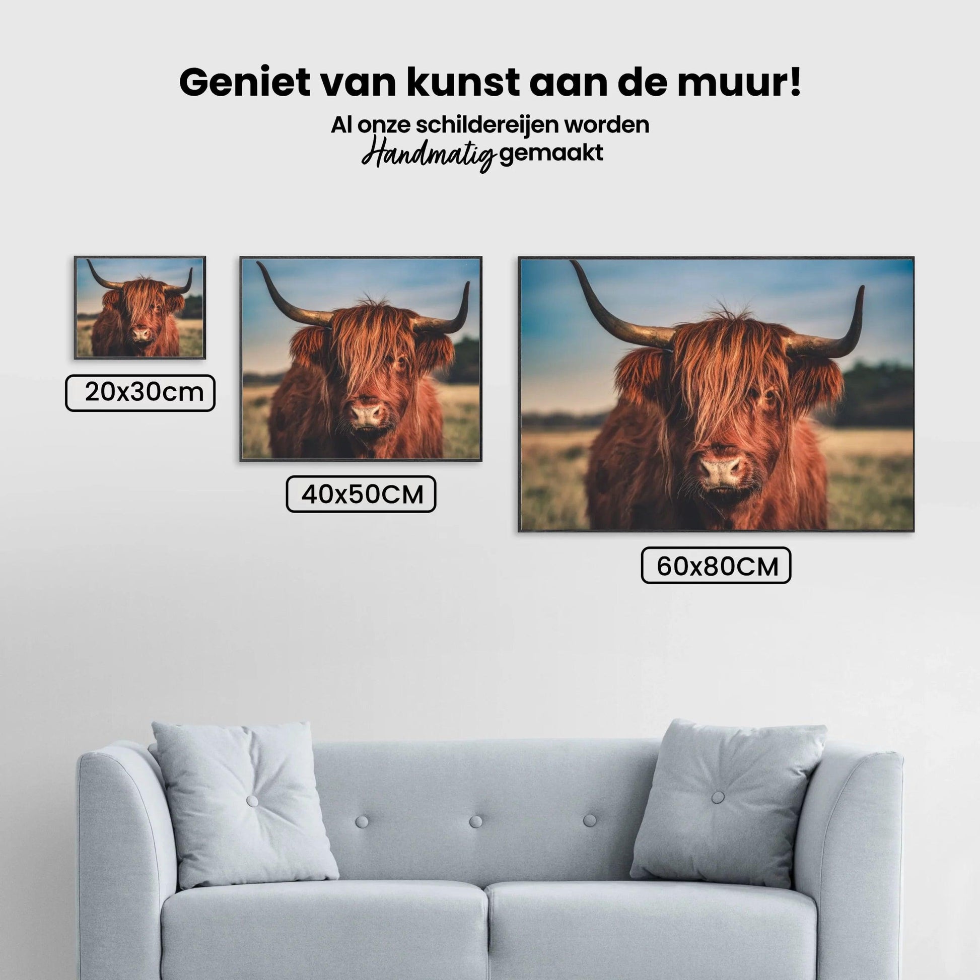Diamond Painting Scottish Highlander - Scottish Highlander in der Wildnis - SEOS Shop ®