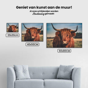 Diamond Painting Scottish Highlander - Scottish Highlander in der Wildnis - SEOS Shop ®