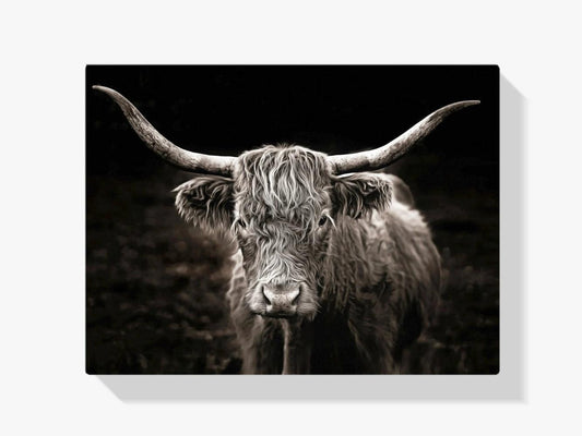 Diamond Painting Scottish Highlander - Scottish Highlander im Vintage-Stil - SEOS Shop ®