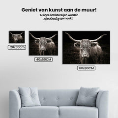 Diamond Painting Scottish Highlander - Scottish Highlander im Vintage-Stil - SEOS Shop ®