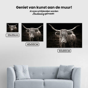 Diamond Painting Scottish Highlander - Scottish Highlander im Vintage-Stil - SEOS Shop ®