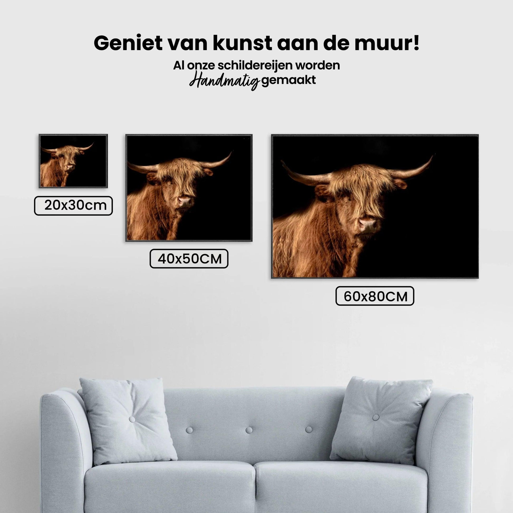 Diamond Painting Scottish Highlander - Scottish Highlander wird im Bild auch Highland Cow genannt - SEOS Shop ®